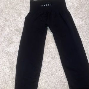 COPY - NVGTN Black solid seamless leggings